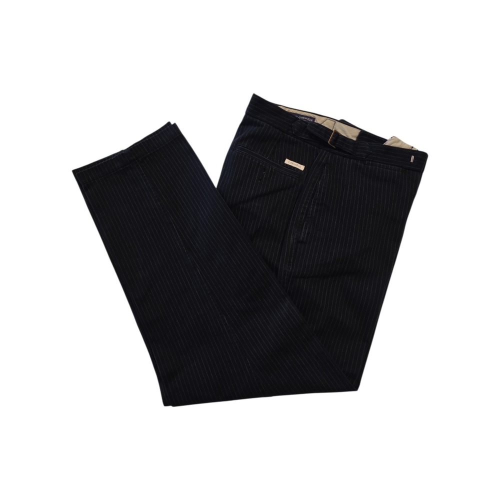 Daniel Cremieux Tarragona Navy Pinstripe Dress Pants Mens 32x30 Tailored Fit